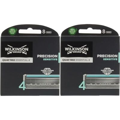 Wilkinson Sword Lames de rasoir Sensitive Quattro Titanium x 16 lames Wilkinson Sword Lames de rasoir Sensitive Quattro Titanium x 16 lames