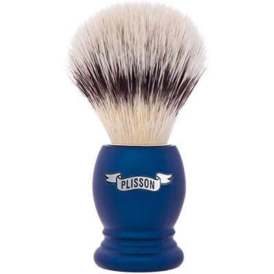 PLISSON Blaireau de Rasage Classique, Blaireau Synthétique Fibre Blanche de Haute Qualité Manche Bleu Nuit Taille 12 Standard Confort et Douceur Fabrication Française PLISSON Blaireau de Rasage Classique, Blaireau Synthétique Fibre Blanche de Haute Qualité Manche Bleu Nuit Taille 12 Standard Confort et Douceur Fabrication Française