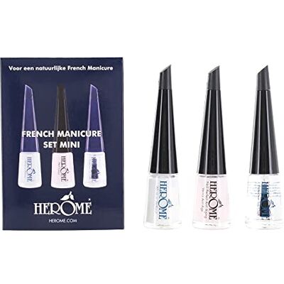 Herome Kit French Manucure Mini Kit De Voyage Pour Une French Manucure Impeccable Et Sophistiquée En 3 Étapes Vernis À Ongles (French Manicure Set) 3 x 4ml Herome Kit French Manucure Mini Kit De Voyage Pour Une French Manucure Impeccable Et Sophistiquée En 3 Étapes Vernis À Ongles (French Manicure Set) 3 x 4ml