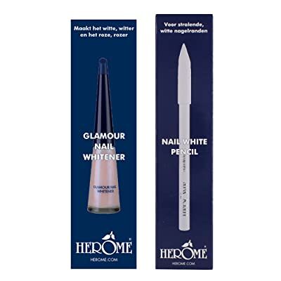 Herome Combi-pack Blanchisseur Pour Ongles Glamour & Crayon Blanc Pour Ongles (Glamour Nail Whitener & Nail White Pencil) 10% De Remise Sur Le Prix Unitaire- 10ml Herome Combi-pack Blanchisseur Pour Ongles Glamour & Crayon Blanc Pour Ongles (Glamour Nail Whitener & Nail White Pencil) 10% De Remise Sur Le Prix Unitaire- 10ml