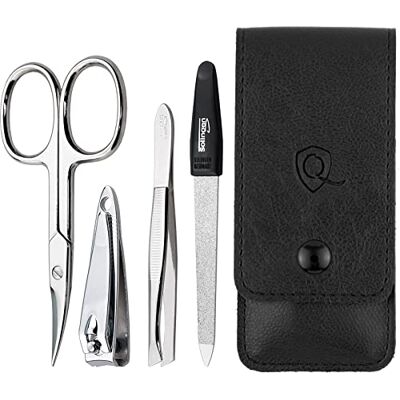 marQus Set de manucure 4 pièces Set de voyage avec lime de Solingen Set de soins des ongles Set de ciseaux à ongles et set d'ongles marQus Set de manucure 4 pièces Set de voyage avec lime de Solingen Set de soins des ongles Set de ciseaux à ongles et set d'ongles