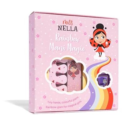 MISS NELLA NAIL KIT & NAIL POLISH- Ensemble d'accessoires pour enfants + Galactic Unicorn vernis à ongles peel off, autocollants pour ongles, tatouages, limes à ongles et séparateurs d'orteils MISS NELLA NAIL KIT & NAIL POLISH- Ensemble d'accessoires pour enfants + Galactic Unicorn vernis à ongles peel off, autocollants pour ongles, tatouages, limes à ongles et séparateurs d'orteils