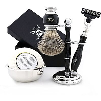 Set de Rasage pour Hommes Haryali London - Rasoir, Brosse, Savon Set de Rasage pour Hommes Haryali London - Rasoir, Brosse, Savon