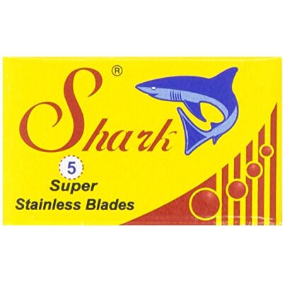 Shark Lame de rasoir doubles en acier inoxydable 20 boites x 5 lames (100 lames) Shark Lame de rasoir doubles en acier inoxydable 20 boites x 5 lames (100 lames)