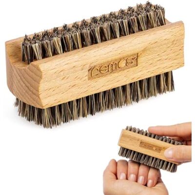 remos professional body care REMOS Brosse à main et ongles avec poils naturels gris en bois hêtre deux côté remos professional body care REMOS Brosse à main et ongles avec poils naturels gris en bois hêtre deux côté