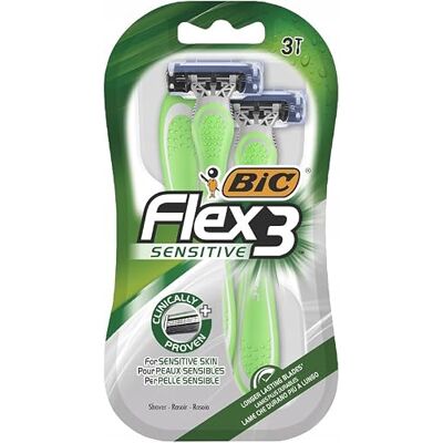 BIC Maszynka do Golenia Flex 3 Sensi Blister3& BIC Maszynka do Golenia Flex 3 Sensi Blister3&