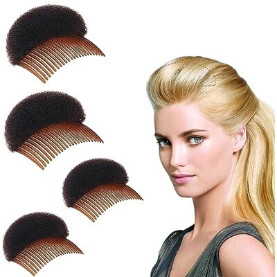 QIUMING 2 Pièce Chignon Coussin de tête Cheveux Outil d'insertion Accessoires de Coussin de Cheveux Éponge Volume Insertions outil de coiffure pour femme (A) QIUMING 2 Pièce Chignon Coussin de tête Cheveux Outil d'insertion Accessoires de Coussin de Cheveux Éponge Volume Insertions outil de coiffure pour femme (A)