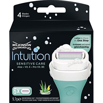 Wilkinson Sword Intuition Sensitive Care Lot de 6 lames de rasoir pour femme Wilkinson Sword Intuition Sensitive Care Lot de 6 lames de rasoir pour femme