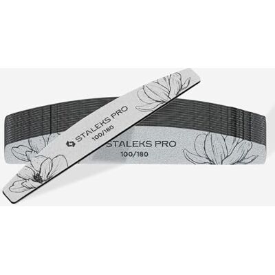 Staleks Pro Lot de 25 limes à ongles minérales professionnelles grain 100 et 180 pour manucure et pédicure, idéales pour les ongles naturels et artificiels, usage unique, Expert NFE-40 100/180 Staleks Pro Lot de 25 limes à ongles minérales professionnelles grain 100 et 180 pour manucure et pédicure, idéales pour les ongles naturels et artificiels, usage unique, Expert NFE-40 100/180