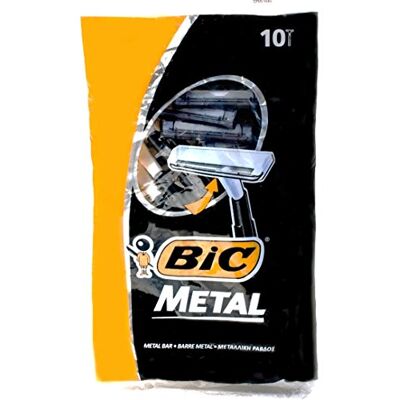 BIC Lot de 10 rasoirs jetables en métal pour homme, lot de 3 BIC Lot de 10 rasoirs jetables en métal pour homme, lot de 3