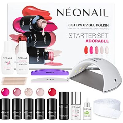 NÉONAIL ADORABLE Kit de démarrage Lampe UV LED 21 W/48 Vernis à ongles UV Kit de manucure Top Kit de démarrage avec lampe Sets Vernis à ongles Couleurs Base Manucure Kit d'ongles NÉONAIL ADORABLE Kit de démarrage Lampe UV LED 21 W/48 Vernis à ongles UV Kit de manucure Top Kit de démarrage avec lampe Sets Vernis à ongles Couleurs Base Manucure Kit d'ongles