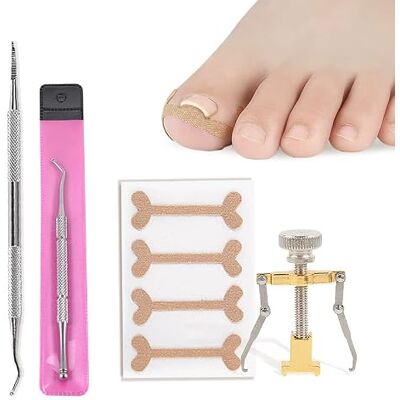 Xemz Kit d'outils pour ongles incarnés, lime de traitement des ongles incarnés en acier inoxydable et autocollant correcteur d'ongles incarnés, ensemble d'outils de pédicure professionnel pour garder les Xemz Kit d'outils pour ongles incarnés, lime de traitement des ongles incarnés en acier inoxydable et autocollant correcteur d'ongles incarnés, ensemble d'outils de pédicure professionnel pour garder les