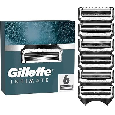 Gillette Intimate Lames De Rasoir, 6 Recharges De Lames De Rasoir, Douces Et Faciles A Utiliser, Testées Dermatologiquement, Avec Bandes Lubrifiantes Gillette Intimate Lames De Rasoir, 6 Recharges De Lames De Rasoir, Douces Et Faciles A Utiliser, Testées Dermatologiquement, Avec Bandes Lubrifiantes