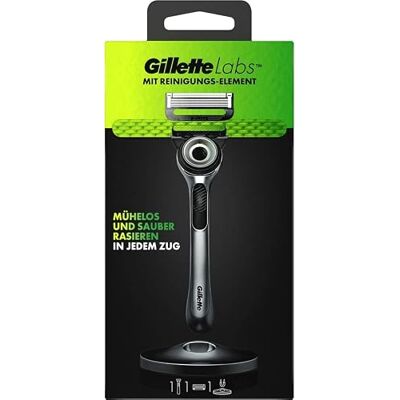 Gillette Labs Rasoir Humide Homme Rasoir avec Élément de Nettoyage + 1 Lame de Rasoir Cadeau pour Hommes Premium Magnétique Dock Gillette Labs Rasoir Humide Homme Rasoir avec Élément de Nettoyage + 1 Lame de Rasoir Cadeau pour Hommes Premium Magnétique Dock