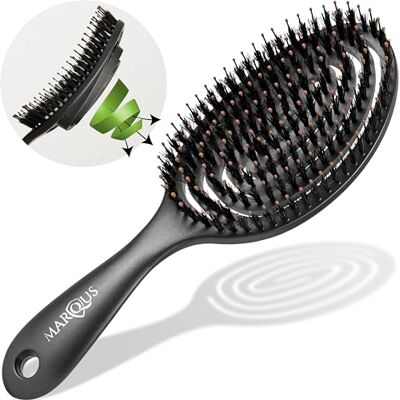 marQus Brosse poils sanglier Brosse cheveux démêlante pour tous les types de cheveux avec encore plus de poils brosse a cheveux brosse cheveux poils de sanglier marQus Brosse poils sanglier Brosse cheveux démêlante pour tous les types de cheveux avec encore plus de poils brosse a cheveux brosse cheveux poils de sanglier