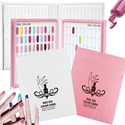SUQ 2 pièces Présentoir pour Vernis à Ongles, 120+216 Colores Livre d'Affichage de Couleur d'Ongle, Nail Salon Professionnel Nuancier Nail Design Card Board, Panneau d'Affichage (Clous non inclus) SUQ 2 pièces Présentoir pour Vernis à Ongles, 120+216 Colores Livre d'Affichage de Couleur d'Ongle, Nail Salon Professionnel Nuancier Nail Design Card Board, Panneau d'Affichage (Clous non inclus)