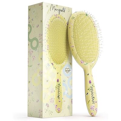 FRAMAR Gele Haarborstel Zonder Trekken – Haarborstels Voor Lang Haar, Damesborstel, Nat Haar Borstel, Ontwarborstel, Detangler, Anti-Trek Haarborstel femme, (Fleurs jaunes) FRAMAR Gele Haarborstel Zonder Trekken – Haarborstels Voor Lang Haar, Damesborstel, Nat Haar Borstel, Ontwarborstel, Detangler, Anti-Trek Haarborstel femme, (Fleurs jaunes)