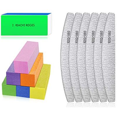 Keiby Citom Lime à Ongles Professionnelle Bloc de Polissage Ongle pour le polissage des ongles, outils de manucure pour la combinaison de gel pour les ongles pour salon de manucure et maison Keiby Citom Lime à Ongles Professionnelle Bloc de Polissage Ongle pour le polissage des ongles, outils de manucure pour la combinaison de gel pour les ongles pour salon de manucure et maison