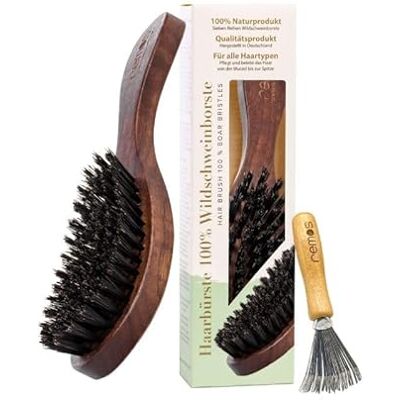 remos professional body care REMOS Brosse à cheveux en noyer 100% poils de sanglier larges remos professional body care REMOS Brosse à cheveux en noyer 100% poils de sanglier larges