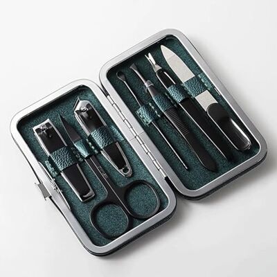 HPTHLY Ensemble de manucure coupe-ongles, coupe-ongles, pelle à oreille, coupe-ongles, coupe-ongles, coupe-ongles, kit de coupe-ongles, vert HPTHLY Ensemble de manucure coupe-ongles, coupe-ongles, pelle à oreille, coupe-ongles, coupe-ongles, coupe-ongles, kit de coupe-ongles, vert
