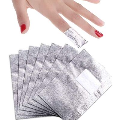 Gshy Dissolvant de Vernis à Ongles 100pcs Enveloppes Feuille d'aluminium Fournitures de Suppression de Polissage des Ongles Gshy Dissolvant de Vernis à Ongles 100pcs Enveloppes Feuille d'aluminium Fournitures de Suppression de Polissage des Ongles