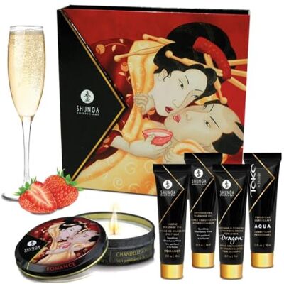 ART SHUNGA Kit Secret de Geisha Vin Pétillant/Fraise ART SHUNGA Kit Secret de Geisha Vin Pétillant/Fraise