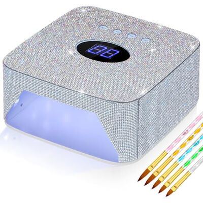 AZ GOGO Lampe UV Ongles Gel, Lampe UV LED Professionnelle avec Séchage Rapide (30s/60s/99s), Lampe UV Rechargeable et Sans Fil pour Vernis Semi-Permanent Idéale pour Domicile et Salon AZ GOGO Lampe UV Ongles Gel, Lampe UV LED Professionnelle avec Séchage Rapide (30s/60s/99s), Lampe UV Rechargeable et Sans Fil pour Vernis Semi-Permanent Idéale pour Domicile et Salon