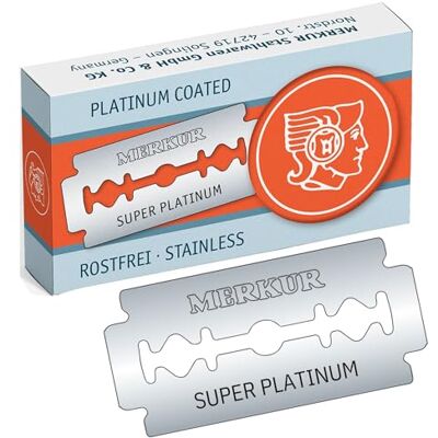 MERKUR Super Platinum Lames de rasage, 10 unités MERKUR Super Platinum Lames de rasage, 10 unités