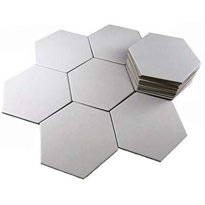 Apostrophe Games Tuiles de Jeu de Société Hexagonales, 20 Pièces Vierges pour le bricolage Apostrophe Games Tuiles de Jeu de Société Hexagonales, 20 Pièces Vierges pour le bricolage
