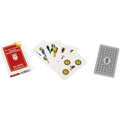 Dal Negro Jeu de Cartes regionale Siciliane, 40 Cartes 350 GR 014009 Multicolore Dal Negro Jeu de Cartes regionale Siciliane, 40 Cartes 350 GR 014009 Multicolore