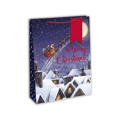 Eurowrap Clairefontaine X-29160-2Cpack Un Lot de 12 Sacs Cadeaux Excellia- Format large 26,5x14x33 cm 210g Motif : Père-Noël, Traineau, Noël, Merry Christmas Idéal pour : Jeux De Société, Puzzles Eurowrap Clairefontaine X-29160-2Cpack Un Lot de 12 Sacs Cadeaux Excellia- Format large 26,5x14x33 cm 210g Motif : Père-Noël, Traineau, Noël, Merry Christmas Idéal pour : Jeux De Société, Puzzles