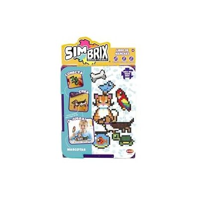 Bizak Simbrix 64008252 Connect & Wow Pack de démarrage Tubes de couleurs assorties 1250 brix pour jeu de construction, sans plaques ni colle Bizak Simbrix 64008252 Connect & Wow Pack de démarrage Tubes de couleurs assorties 1250 brix pour jeu de construction, sans plaques ni colle