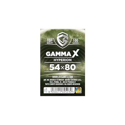 dV Giochi Gamma X Hyperion 54 x 80 Sachets de protection pour cartes dV Giochi Gamma X Hyperion 54 x 80 Sachets de protection pour cartes