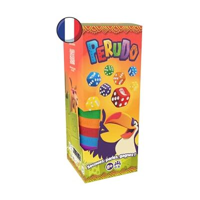 Asmodee PERUDO (Nouvelle Version) Jeu de Société d'Ambiance pour Adultes et Enfants dès 8 ans Secouez, Parlez, Gagnez Jeu de dés et de Bluff 2 à 6 Joueurs 30 Min Version Française Asmodee PERUDO (Nouvelle Version) Jeu de Société d'Ambiance pour Adultes et Enfants dès 8 ans Secouez, Parlez, Gagnez Jeu de dés et de Bluff 2 à 6 Joueurs 30 Min Version Française