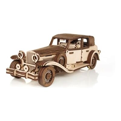 EWA Eco-Wod-Art-Le Kit de Construction "Ferdinand Retro Car" est Un Modèle Conçu pour être assemblé Sans l'utilisation de Colle EWA Eco-Wod-Art-Le Kit de Construction "Ferdinand Retro Car" est Un Modèle Conçu pour être assemblé Sans l'utilisation de Colle