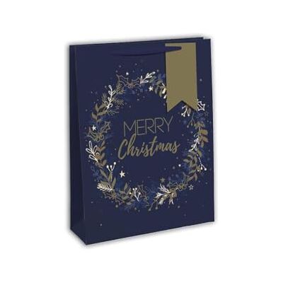 Eurowrap Clairefontaine X-29133-2Cpack Un Lot de 12 Sacs Cadeaux Excellia- Format large 26,5x14x33 cm 210g Motif : Bleu/Or, Courrone De Fleurs, Noël, Christmas Idéal pour : Jeux Société, Puzzles Eurowrap Clairefontaine X-29133-2Cpack Un Lot de 12 Sacs Cadeaux Excellia- Format large 26,5x14x33 cm 210g Motif : Bleu/Or, Courrone De Fleurs, Noël, Christmas Idéal pour : Jeux Société, Puzzles
