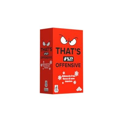 Cranio Creations That's Offensive! Embrassez votre Snowflake intérieur! 3-10 Joueurs 30 Min Party Game Age 13+ Edition en langue italienne Cranio Creations That's Offensive! Embrassez votre Snowflake intérieur! 3-10 Joueurs 30 Min Party Game Age 13+ Edition en langue italienne