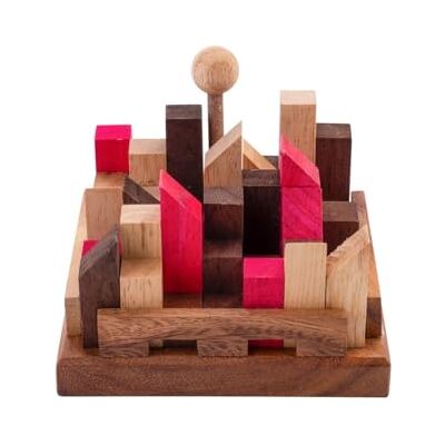 Engelhart – 350140 La Cité Infernale Casse-Tête en Bois Niveau Difficile – 11 Pièces – 13 Combinaisons – À partir de 10 Ans – Écologique et Durable Casse Tete Niveau Avancé Engelhart – 350140 La Cité Infernale Casse-Tête en Bois Niveau Difficile – 11 Pièces – 13 Combinaisons – À partir de 10 Ans – Écologique et Durable Casse Tete Niveau Avancé