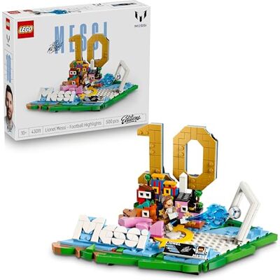 Lego Editions Lionel Messi – Best Of Jeu Football Maquette 3D avec Minifigurine Collector Décoration de Chambre d'Enfant Cadeau dès 10 ans pour Garçon, Fille ou Adulte Fan de Sport 43011 Lego Editions Lionel Messi – Best Of Jeu Football Maquette 3D avec Minifigurine Collector Décoration de Chambre d'Enfant Cadeau dès 10 ans pour Garçon, Fille ou Adulte Fan de Sport 43011