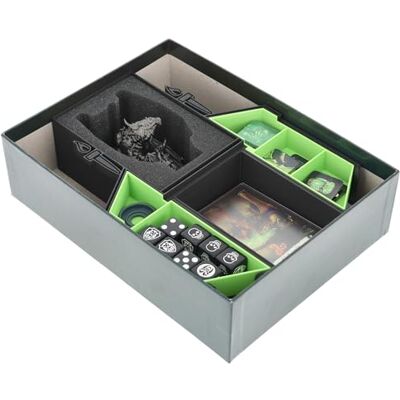 Feldherr Organiseur compatible avec HeroQuest (2021) : La crypte des ténèbres perpétuelles Insert pour boîte de jeu de société Porte-cartes pour pochettes Protection en mousse pour figurine de Feldherr Organiseur compatible avec HeroQuest (2021) : La crypte des ténèbres perpétuelles Insert pour boîte de jeu de société Porte-cartes pour pochettes Protection en mousse pour figurine de