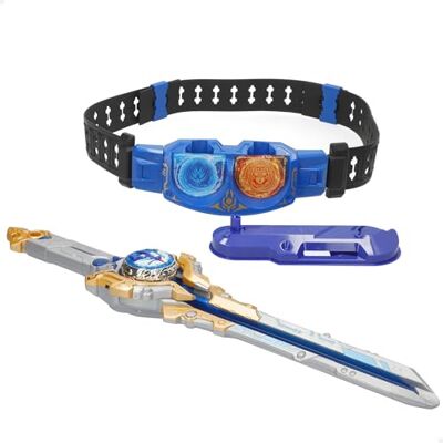 COLORBABY 48093 Infinity Nado Master Belt Battle Set, Toupie Fury Wave Dragon d'eau, 3D, épée lanceur, ceinture maître, lumières LED, jeux de toupie, piles incluses COLORBABY 48093 Infinity Nado Master Belt Battle Set, Toupie Fury Wave Dragon d'eau, 3D, épée lanceur, ceinture maître, lumières LED, jeux de toupie, piles incluses