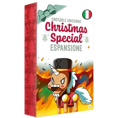 Asmodee Unstable Unicorns : Christmas Special, Expansion Jeu de Cartes, Edition en Italien Asmodee Unstable Unicorns : Christmas Special, Expansion Jeu de Cartes, Edition en Italien