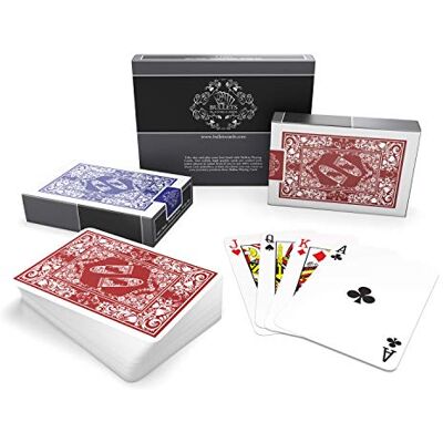 Bullets Playing Cards , Cartes Poker Plastique, Jouer, Pack de 2 Jeux de 52 Cartes à Jouer, Tour de Magie, Poker français, Index Standard, Qualité supérieure, Waterproof Bullets Playing Cards , Cartes Poker Plastique, Jouer, Pack de 2 Jeux de 52 Cartes à Jouer, Tour de Magie, Poker français, Index Standard, Qualité supérieure, Waterproof