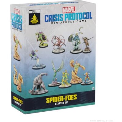 Asmodee Marvel Crisis Protocol Spider Foes Starter Set de figurines à partir de 14 ans, pour 2 joueurs, 90 minutes par partie, espagnol Asmodee Marvel Crisis Protocol Spider Foes Starter Set de figurines à partir de 14 ans, pour 2 joueurs, 90 minutes par partie, espagnol