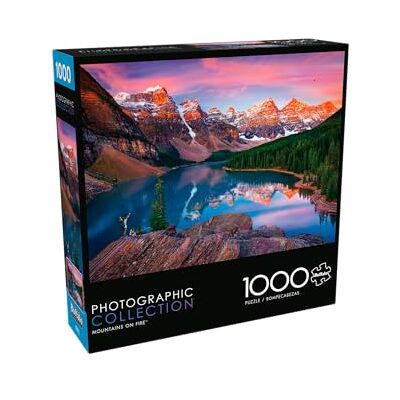 Buffalo Games Mountains On Fire 1000 Piece Jigsaw Puzzle Multicolor, 26.75"L X 19.75"W Buffalo Games Mountains On Fire 1000 Piece Jigsaw Puzzle Multicolor, 26.75"L X 19.75"W