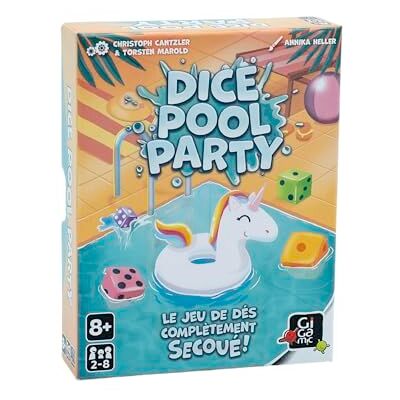 Gigamic Dice Pool Party Jeux de société Jeu de dés A partir de 8 Ans Jeu d'ambiance pour Enfant, Famille et Amis De 2 à 6 Joueurs Jeu Rapide 15 Min Version Française DEDI Gigamic Dice Pool Party Jeux de société Jeu de dés A partir de 8 Ans Jeu d'ambiance pour Enfant, Famille et Amis De 2 à 6 Joueurs Jeu Rapide 15 Min Version Française DEDI