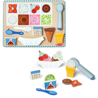 Melissa & Doug Puzzle Magnétique Glaces 16 Pièces Casse-Tête Puzzle Enfant Jouet En Bois Jeu d'Eveil Jouet Educatif De Développement Et Créatif Cadeau Enfant 2 Ans Et + - Melissa & Doug Puzzle Magnétique Glaces 16 Pièces Casse-Tête Puzzle Enfant Jouet En Bois Jeu d'Eveil Jouet Educatif De Développement Et Créatif Cadeau Enfant 2 Ans Et + -