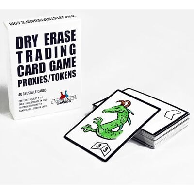Apostrophe Games Jetons de Jeu de Trading Effaçables à sec, 40 cartes MTG, 63 mm x 88 mm Apostrophe Games Jetons de Jeu de Trading Effaçables à sec, 40 cartes MTG, 63 mm x 88 mm