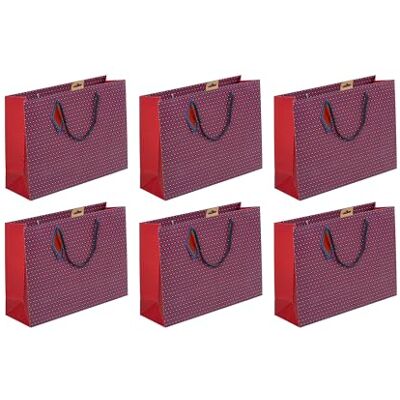 Eurowrap Clairefontaine 32481-6Cpack Un lot de 6 sacs cadeaux Excellia- Format Shopping 37,3x11,8x27,5 cm 210g Motif : Formes géométriques Emballage Cadeaux, idéal pour : Jeux Société, Puzzles Eurowrap Clairefontaine 32481-6Cpack Un lot de 6 sacs cadeaux Excellia- Format Shopping 37,3x11,8x27,5 cm 210g Motif : Formes géométriques Emballage Cadeaux, idéal pour : Jeux Société, Puzzles