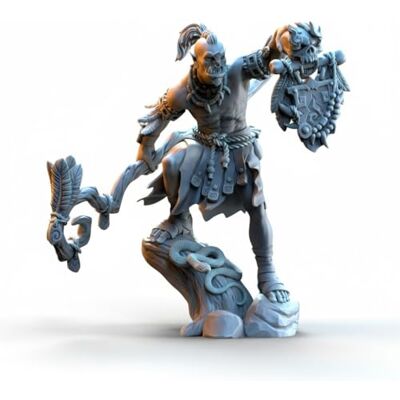 ART Figurine Chaman Orque 32 mm – Non Peintes – Idéal pour Donjons & Dragons, Pathfinder et Jeux de Rôle Fantastiques ART Figurine Chaman Orque 32 mm – Non Peintes – Idéal pour Donjons & Dragons, Pathfinder et Jeux de Rôle Fantastiques